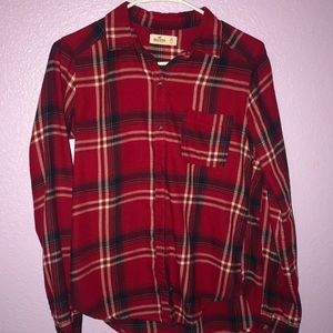 red longsleeve flannel